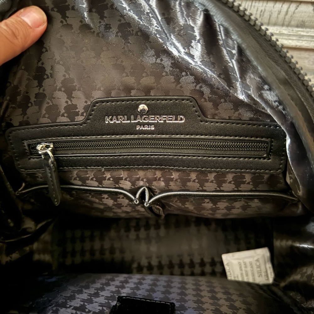 Karl Lagerfeld Black Backpack - Picture 3 of 4